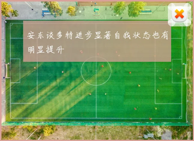 安东谈多特进步显著自我状态也有明显提升