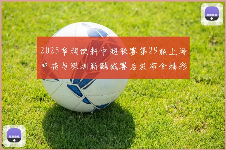 2025华润饮料中超联赛第29轮上海申花与深圳新鹏城赛后发布会精彩回顾与分析